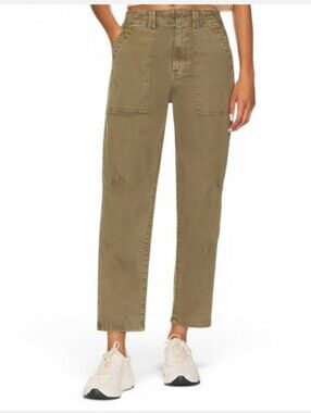 Pistola Pamela High Rise Utility Pant In Dark Olive Size 30